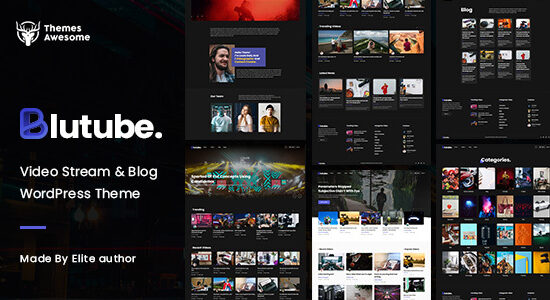 Blutube | Luồng video & Chủ đề blog WordPress