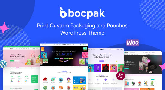 Bocpak - Chủ đề WordPress In bao bì và túi tùy chỉnh