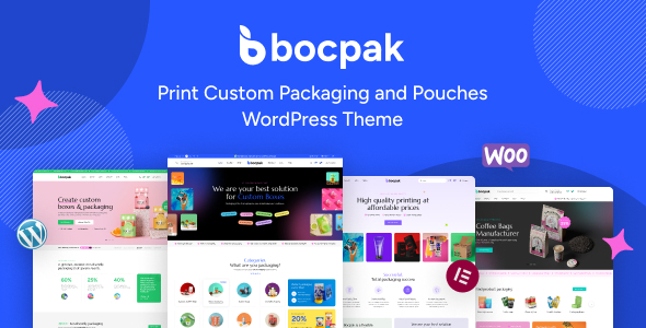 Bocpak - Chủ đề WordPress In bao bì và túi tùy chỉnh