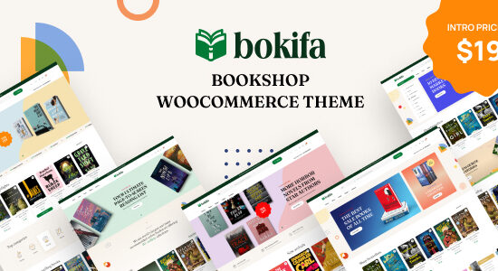 Bokifa - Chủ đề WordPress của Cửa hàng sách WooC Commerce