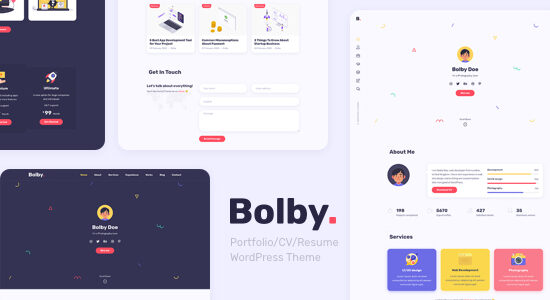 Bolby - Chủ đề WordPress Portfolio/CV/Resume