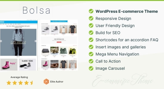 Bolsa – Một chủ đề thương mại điện tử WordPress đáp ứng
