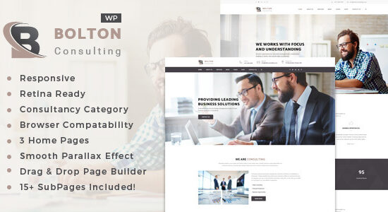 Bolton: Chủ đề WordPress Dịch vụ Tư vấn Kinh doanh