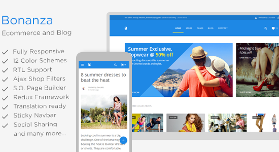 Bonanza - Chủ đề WordPress WooC Commerce đa năng đáp ứng