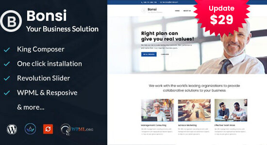 Bonsi - Chủ đề WordPress tư vấn kinh doanh
