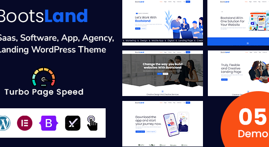 Bootsland - SaaS, Phần mềm, Đại lý, Ứng dụng WordPress Theme