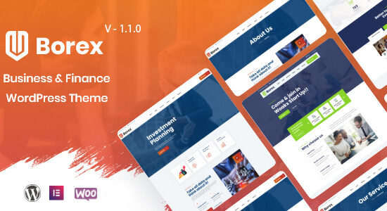 Borex - Chủ đề WordPress kinh doanh và tài chính