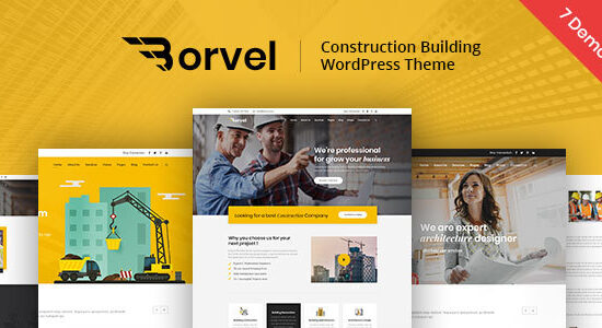 Borvel - Chủ đề WordPress của Công ty Xây dựng Xây dựng