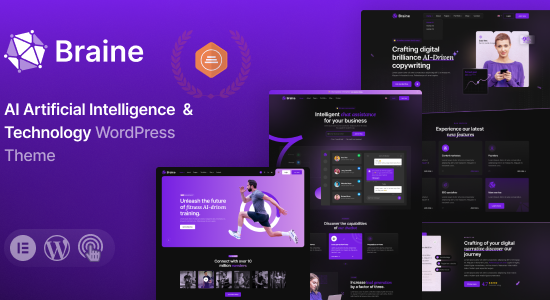 Braine - Chủ đề WordPress AI kỹ thuật số