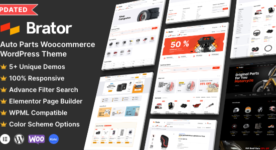 Brator - Phụ tùng ô tô WooC Commerce WordPress Theme