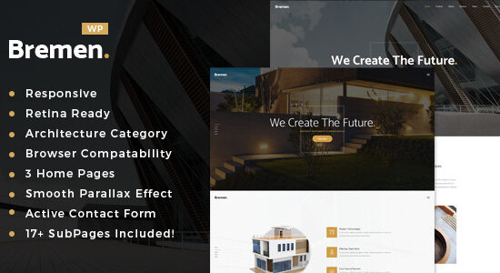 Bremen - Chủ đề WordPress về Kiến trúc & Thiết kế Nội thất