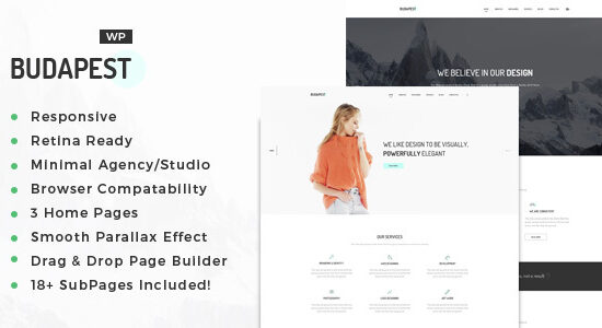 Budapest – Chủ đề WordPress danh mục đầu tư đa mục đích tối thiểu