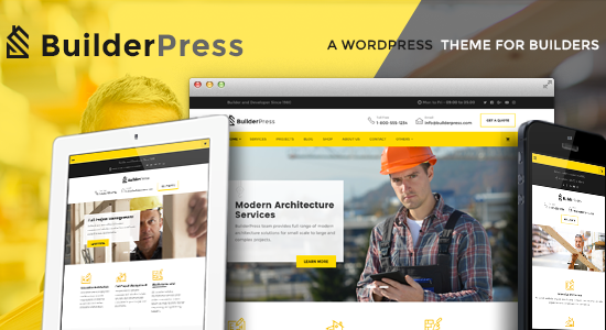 BuilderPress - Chủ đề WordPress về Xây dựng và Kiến trúc