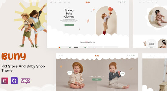 Buny – Chủ đề WordPress dành cho cửa hàng trẻ em và cửa hàng trẻ em