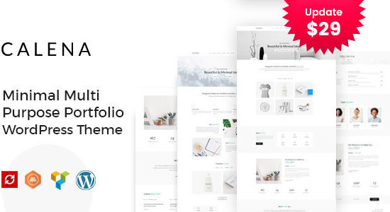 Calena – Chủ đề WordPress danh mục đầu tư đa mục đích tối thiểu