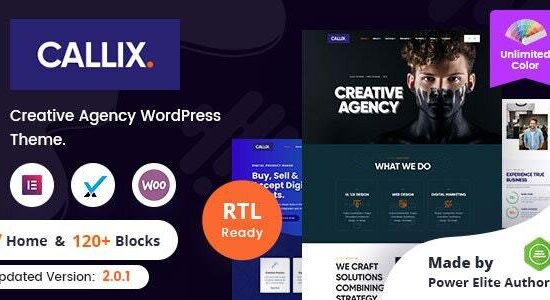 Callix - Chủ đề WordPress của Cơ quan Sáng tạo + RTL