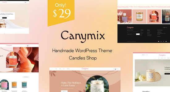 Canymix - Chủ đề cửa hàng thủ công nến WordPress WooC Commerce