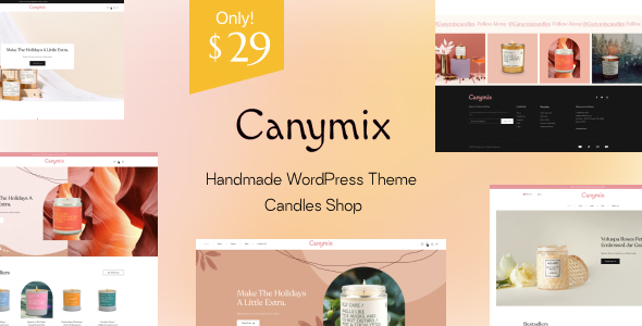 Canymix - Chủ đề cửa hàng thủ công nến WordPress WooC Commerce