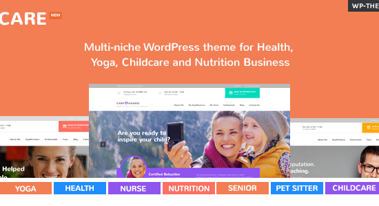 Care – Chủ đề WordPress đa lĩnh vực dành cho doanh nghiệp nhỏ