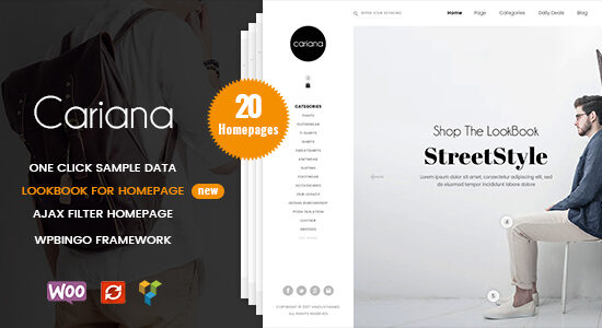 Cariana - Chủ đề WordPress thời trang Lookbook WooC Commerce