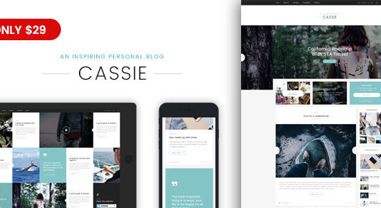 Cassie - Một chủ đề WordPress blog cá nhân đầy cảm hứng