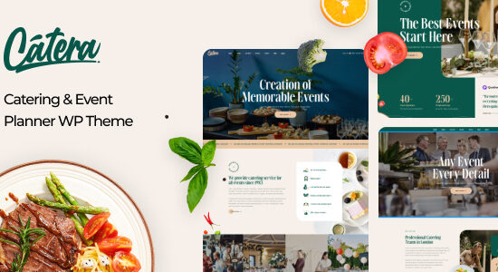 Catera - Chủ đề WordPress về Dịch vụ ăn uống & Tổ chức sự kiện