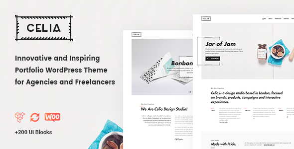 Celia - Chủ đề WordPress danh mục đầu tư sáng tạo