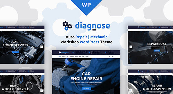 Chẩn đoán - Dịch vụ sửa chữa ô tô WordPress Theme