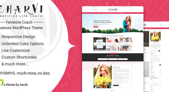 Charvi Coach & Consulting - Chủ đề WordPress dành cho doanh nghiệp nữ tính