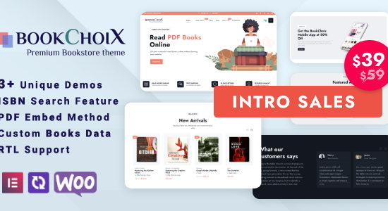 Choix - Chủ đề WordPress của Nhà sách Elementor WooC Commerce