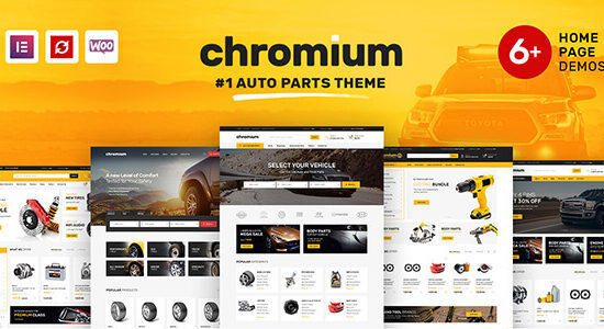 Chrome - Chủ đề WordPress Elementor của cửa hàng phụ tùng ô tô