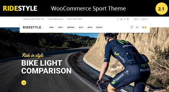 Chủ đề WooC Commerce của Ridestyle -Bike Sport Store