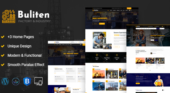 Chủ đề WordPress Buliten-Nhà máy & Công nghiệp