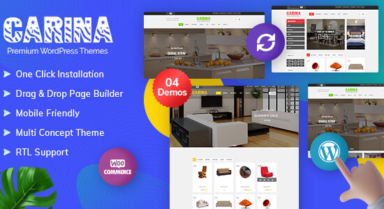 Chủ đề WordPress Carina WooC Commerce