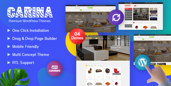 Chủ đề WordPress Carina WooC Commerce