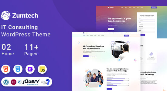 Chủ đề WordPress Công nghệ & Giải pháp CNTT của Zumtech