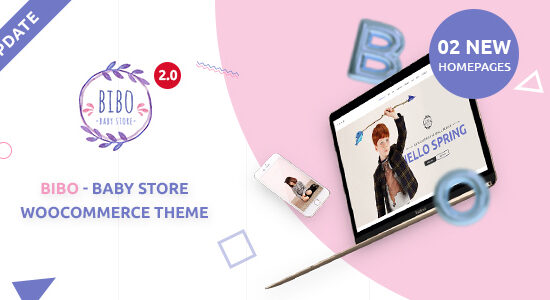 Chủ đề WordPress Cửa hàng trẻ em Bibo & Cửa hàng trẻ em WooC Commerce