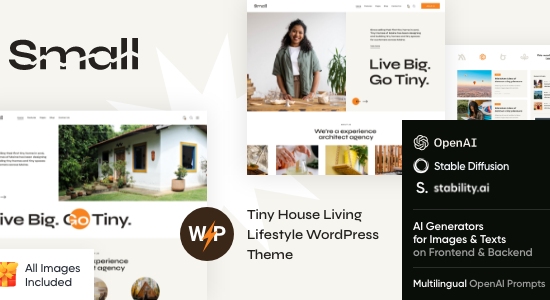 Chủ đề WordPress Phong cách sống Ngôi nhà nhỏ - Ngôi nhà nhỏ