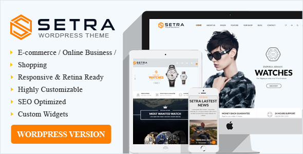 Chủ đề WordPress Setra WooC Commerce