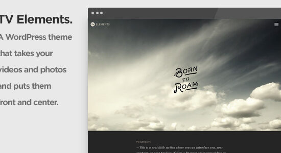 Chủ đề WordPress Video TV Elements dành cho người quay phim và nghệ sĩ thị giác