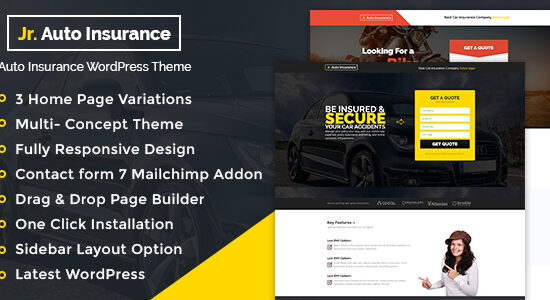 Chủ đề WordPress bảo hiểm ô tô