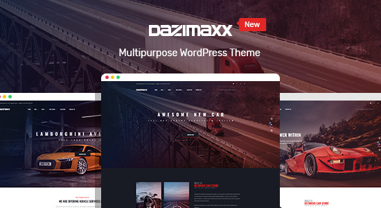 Chủ đề WordPress của đại lý ô tô - Dazimaxx