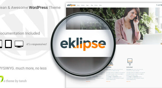 Chủ đề WordPress đáp ứng phần mềm Eklipse