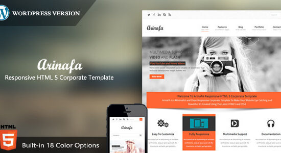 Chủ đề WordPress doanh nghiệp ArinaFA