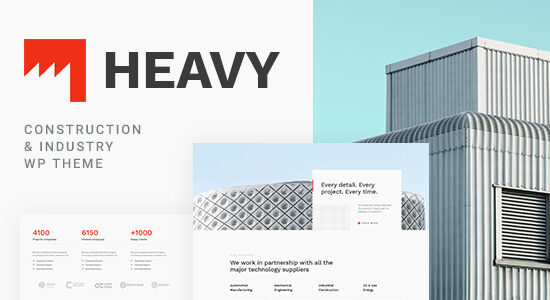 Chủ đề WordPress hạng nặng - Xây dựng và công nghiệp