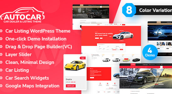 Chủ đề WordPress ô tô tự động