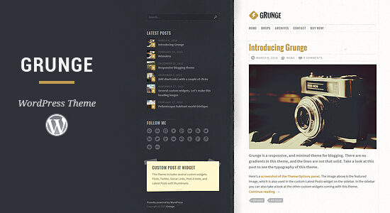 Chủ đề WordPress theo phong cách grunge