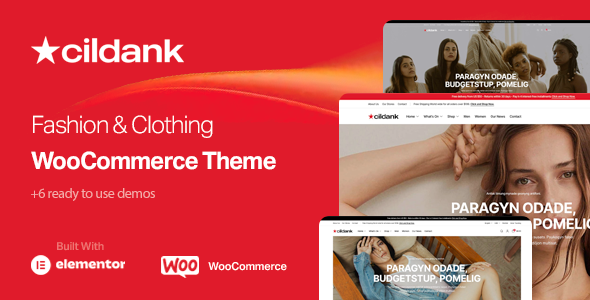 Cildank - Chủ đề WooC Commerce của Cửa hàng Thời trang & Quần áo