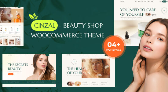 Cinzal - Chủ đề WooC Commerce dành cho cửa hàng sức khỏe và sắc đẹp