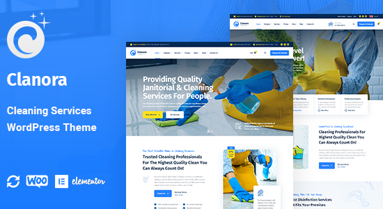 Clanora - Chủ đề WordPress về dịch vụ dọn dẹp